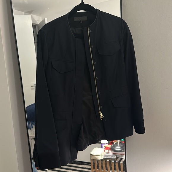 Rag & Bone fitted navy jacket - Picture 4 of 6